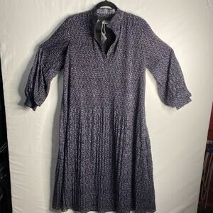 Rowe Women’s Mock Neck midi dress size 16 Blue